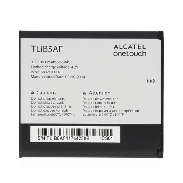 Pin Smartphone Alcatel Onetouch 997D, Pop C5