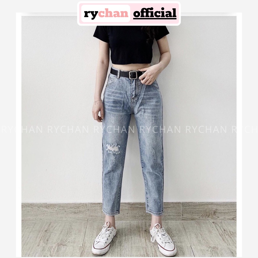 Quần Baggy Jeans Rạch Gối QB859