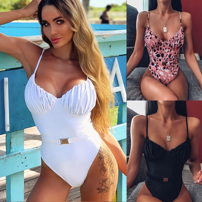 Bộ đồ bơi một mảnh màu trơn nhiều màu tùy chọn cho bạn gái