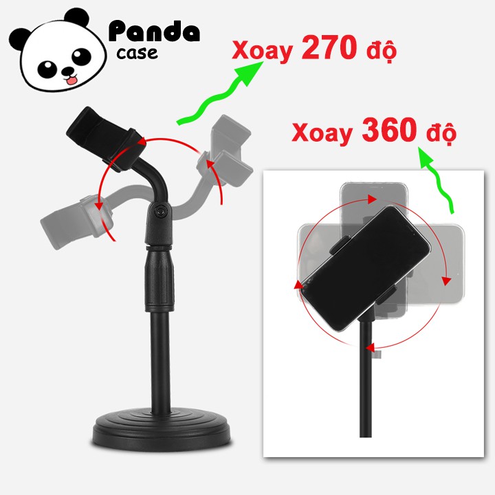 Giá đỡ điện thoại livestream Xoay 360 độ, điều chỉnh độ cao·chân đế Siêu chắc - xem phim, chụp hình, quay video,... | BigBuy360 - bigbuy360.vn