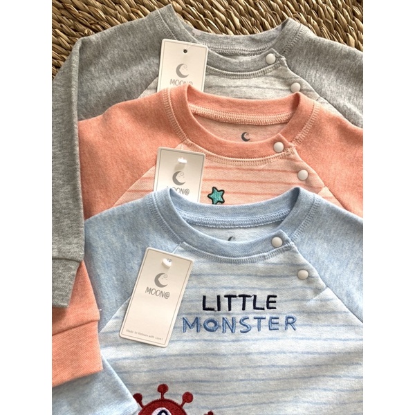 Bộ nỉ Moon cho bé 6m đến 2-3y