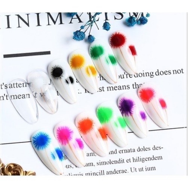 Sơn hoa bông tuyết( chấm nó tự loang ra hoa )