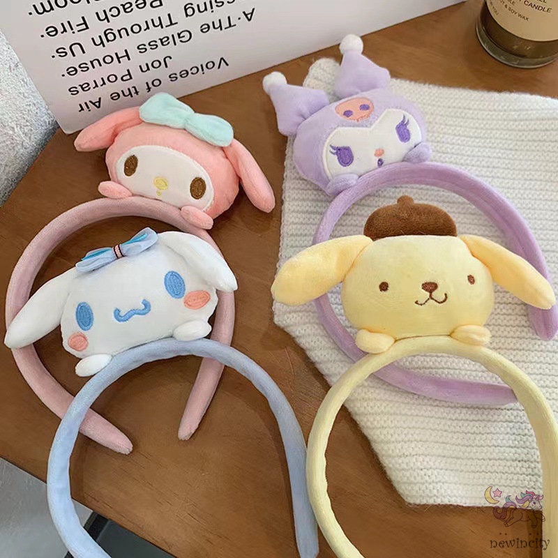 Băng Đô Cài Tóc Hình Búp Bê Hoạt Hình Phong Cách Hàn Quốc Ngọt Ngào Cho Bé Gái