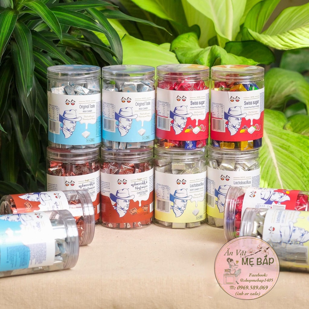 Kẹo Sữa Chua Horsh Ông Gìa Đài Loan 288g - Vị Sữa, Sữa Chua, Trái Cây, Socola, Khoai Môn