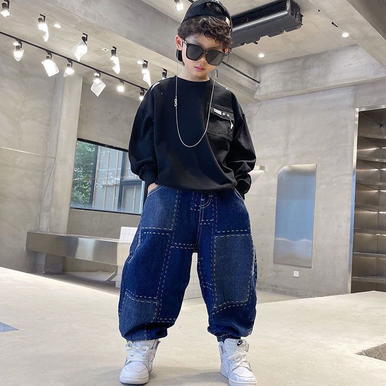 Mới Quần Jeans Thời Trang Năng Động Cho Bé Trai
