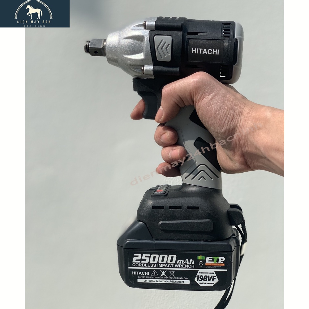 Máy Khoan Pin - Siết Bulong Hitachi 3 chức năng khoan bắn vít siết ốc, lõi đông k chổi than, sử dụng an toàn dễ dùng