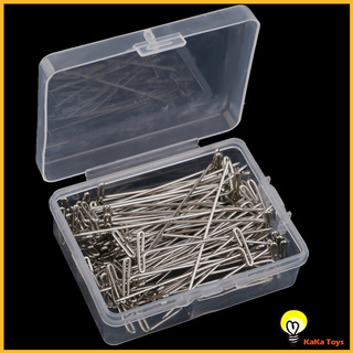Set 100 Ghim Kim Loại Hình Chữ T Dùng Để Hỗ Trợ Đan Móc Tóc Giả