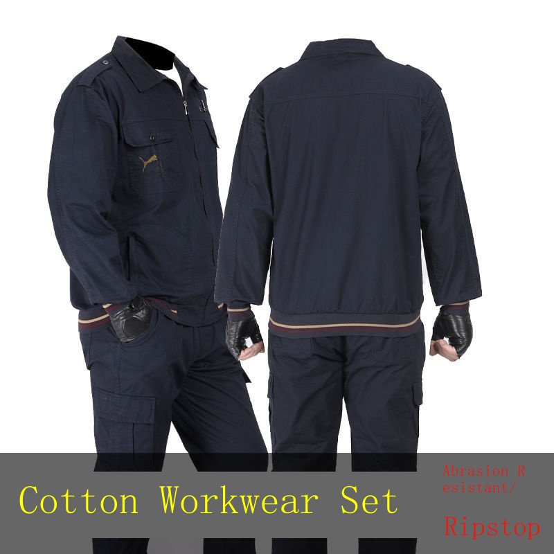 Bộ Quần Áo Bảo Hộ Lao Động Tay Dài Bằng cotton Mỏng Chống Mòn Chống Bụi Bẩn Thời Trang Mùa Hè Cho Nam