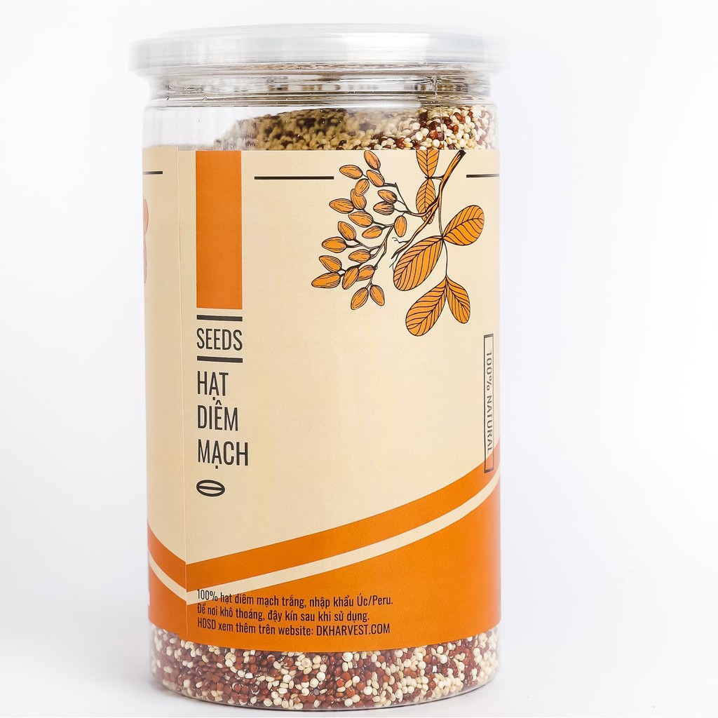 Hạt diêm mạch 2 màu (đỏ + trắng) DKHARVEST Mixed Quinoa - Hàng nhập khẩu Úc