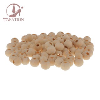 Set 20 hạt gỗ tròn tự nhiên làm đồ thủ công