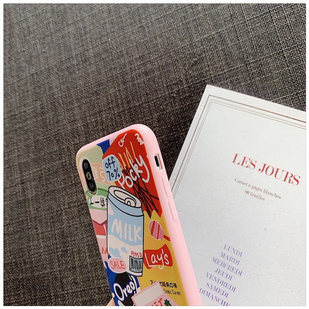 Ốp dẻo silicon Milk Tea dành cho iphone 6 6s plus 7 8 plus x xr xs max 11 pro max (a47)