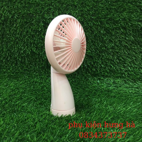 Quạt tích điện cầm tay NO.666 ,  để bàn được , có 4 màu đen ,xanh, trắng ,hồng như hình | BigBuy360 - bigbuy360.vn