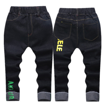 Korean boy jeans stretch 5-12Years