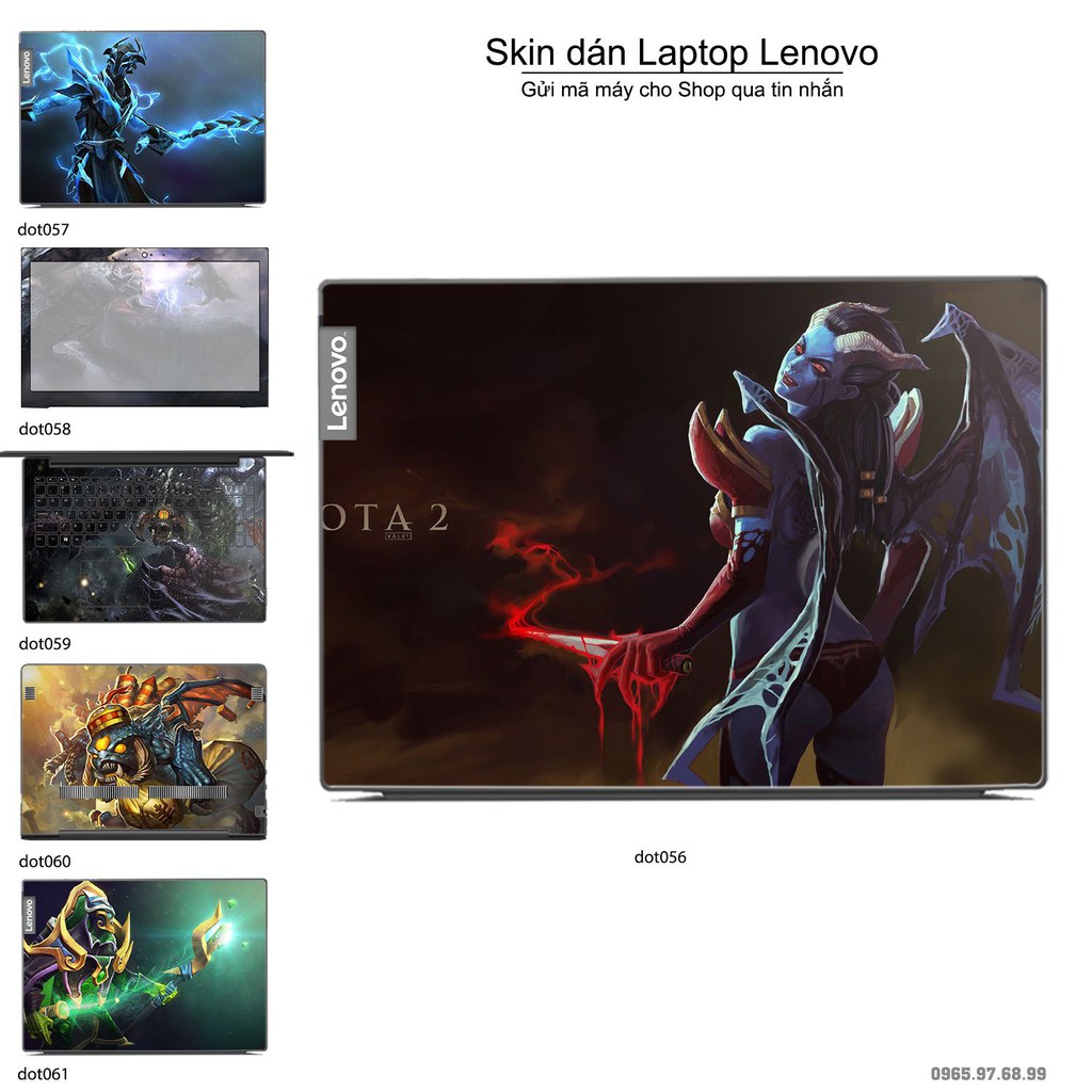 Skin dán Laptop Lenovo in hình Dota 2 nhiều mẫu 10 (inbox mã máy cho Shop)