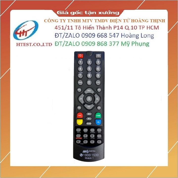 Điều khiển đầu thu VTC HD V2 - Hàng chính hãng