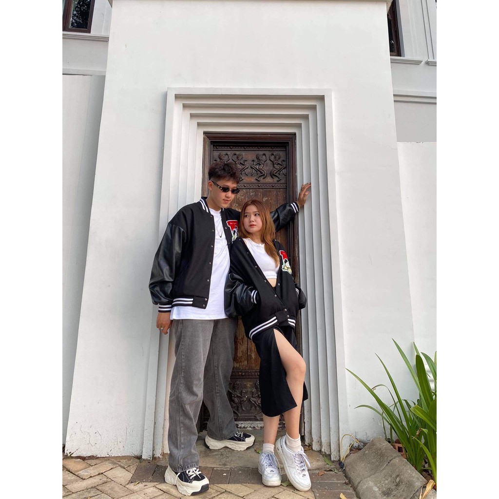 ÁO KHOÁC VARSITY PHỐI DA BY REE,