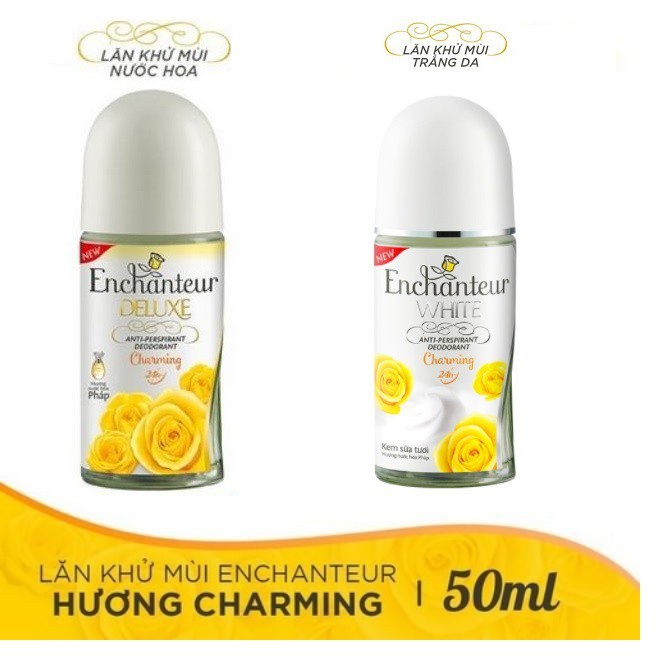 Lăn Khử Mùi Trắng Da Enchanteur Charming 50ml