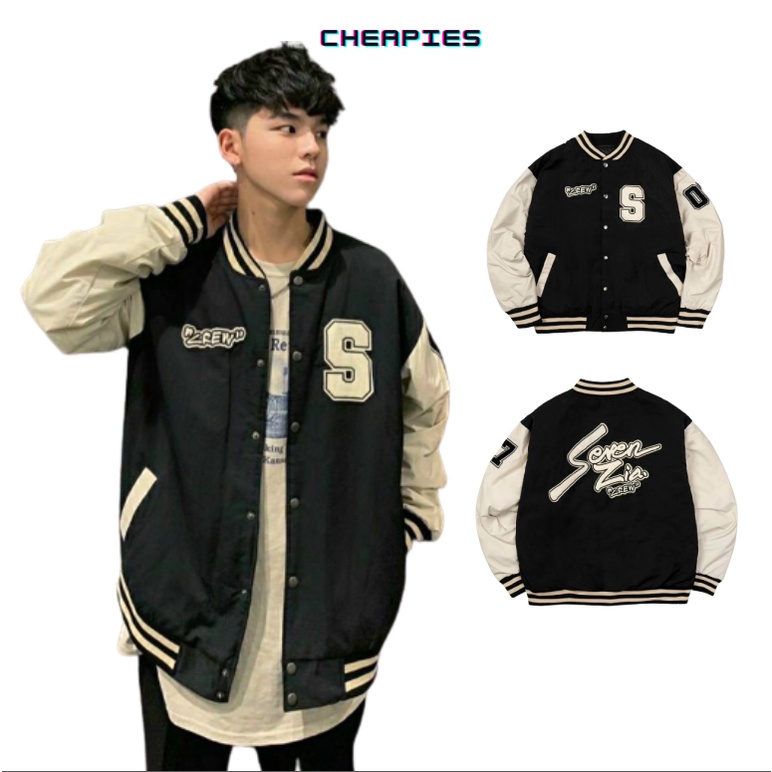 Áo Khoác Bomber Jacket Dù 2 Lớp Form Rộng Phối Chữ Nam Nữ Ullzang Unisex K125
