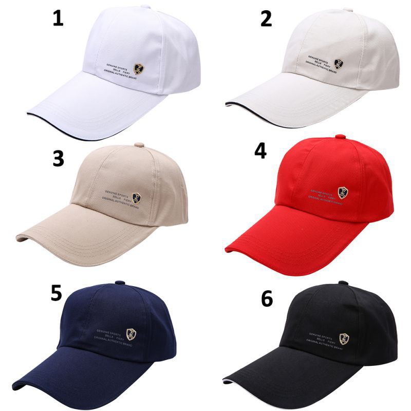 Nón lưỡi trai cotton hoạ tiết in phong cách thể thao cho nam và nữ