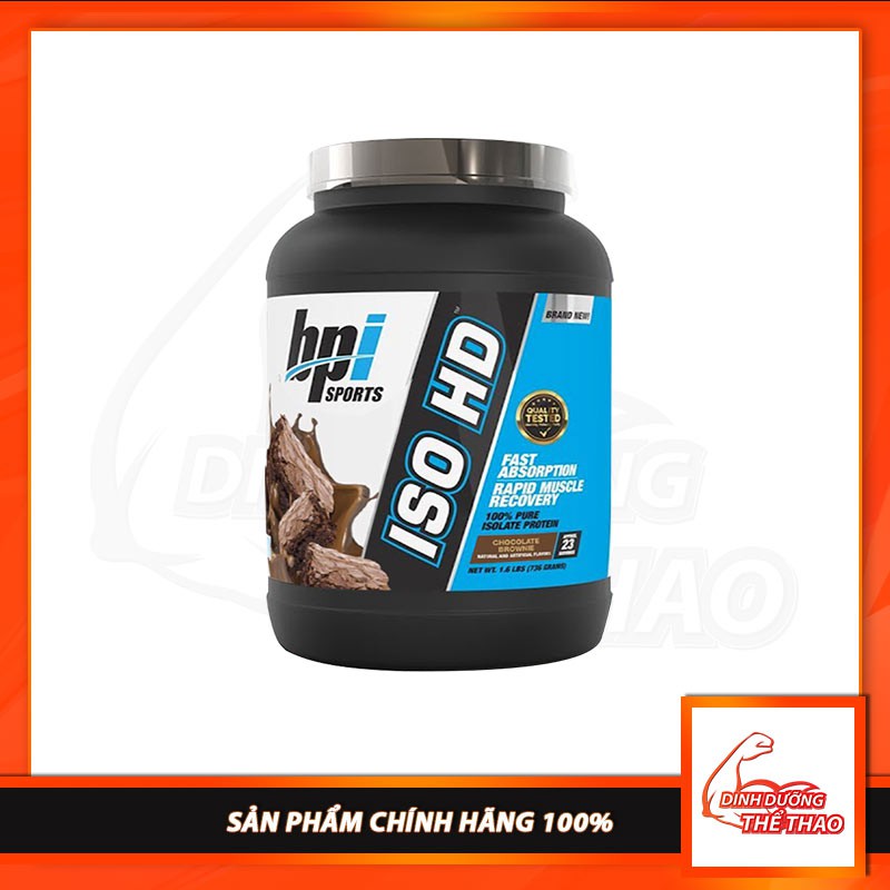 [GIÁ TỐT NHẨT] BPI ISO HD 100% PURE ISOLATE PROTEIN 5LBS | SỮA WHEY HỖ TRỢ TĂNG CƠ BẮP (2.34Kg)