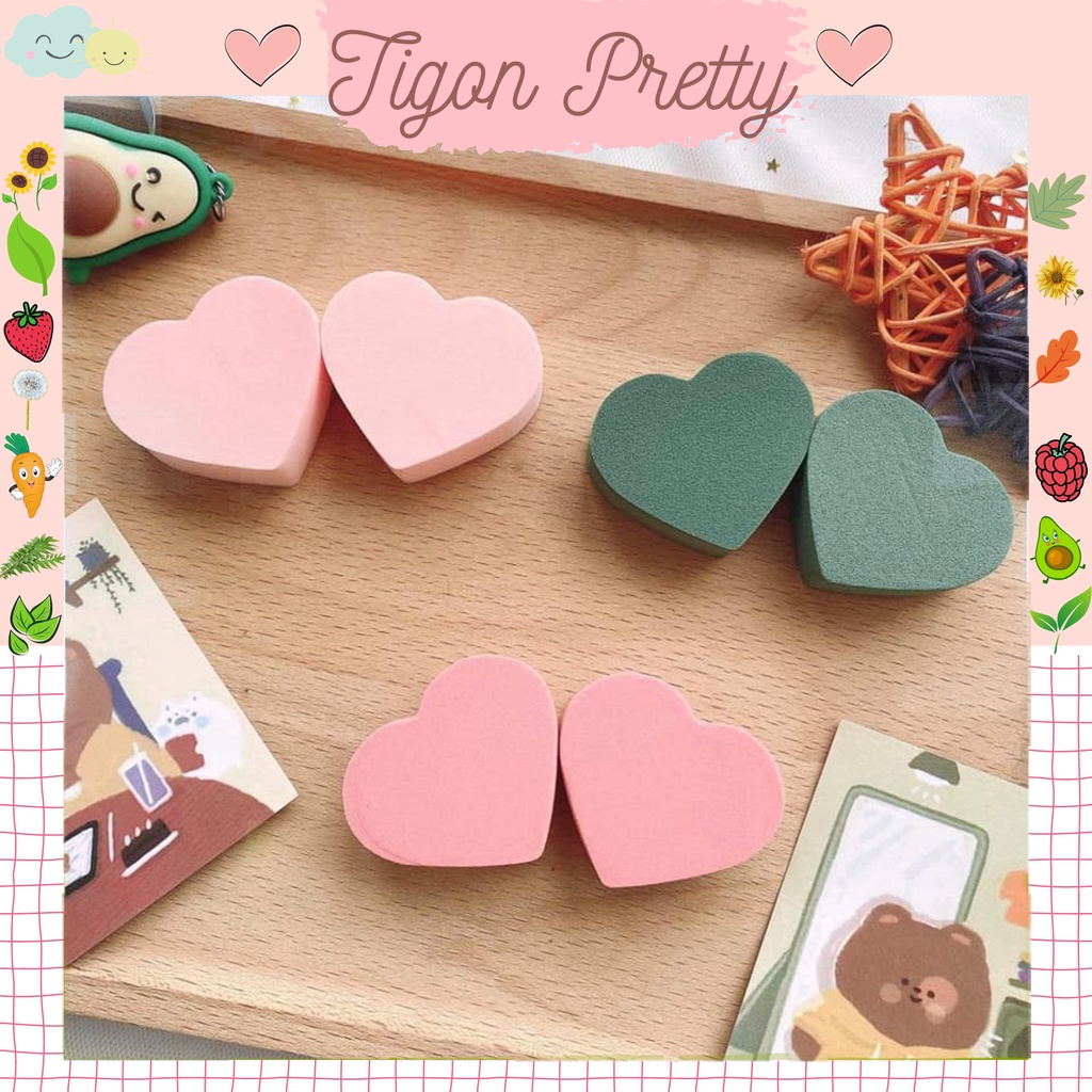 Set 6 mút trang điểm siêu cute đẹp mịn đàn hồi cực tốt SiêuThích