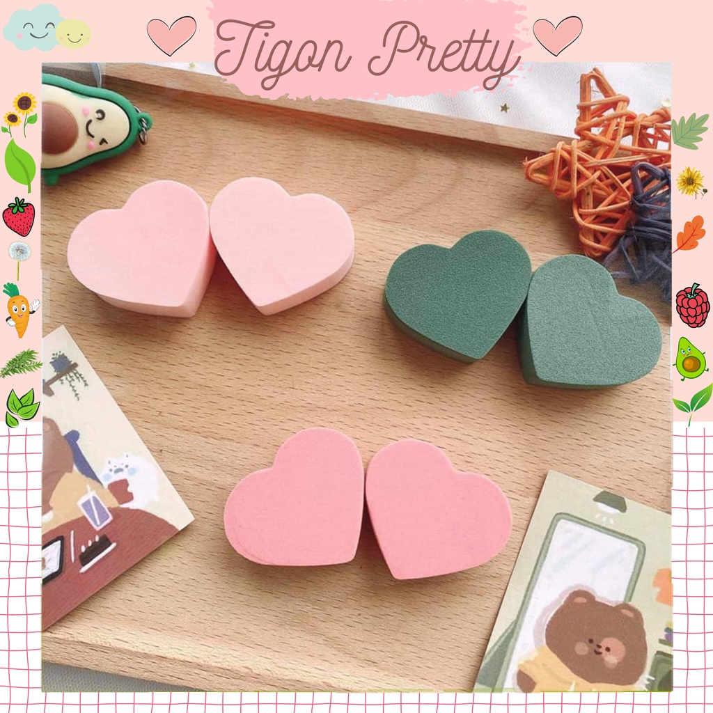 Set 6 mút trang điểm siêu cute đẹp mịn đàn hồi cực tốt SiêuThích