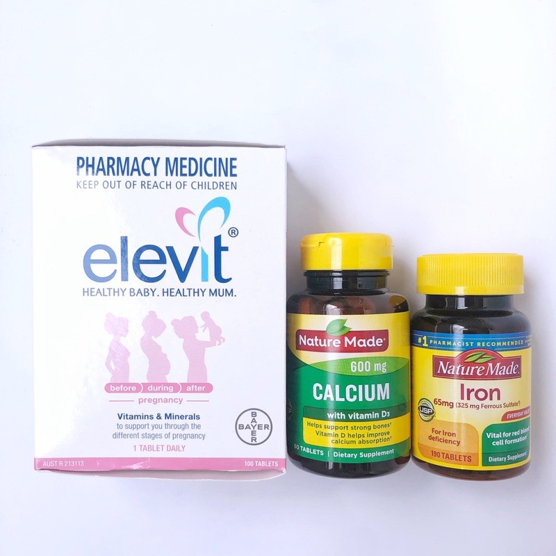 Vitamin tổng hợp bà bầu Elevit Úc 100 viên