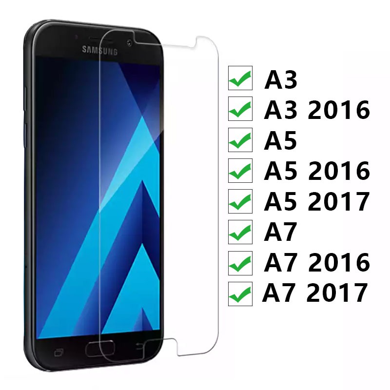 Kính Cường Lực Bảo Vệ Màn Hình Cho Samsung A3 A6 A8 Plus 2016 2017 2018