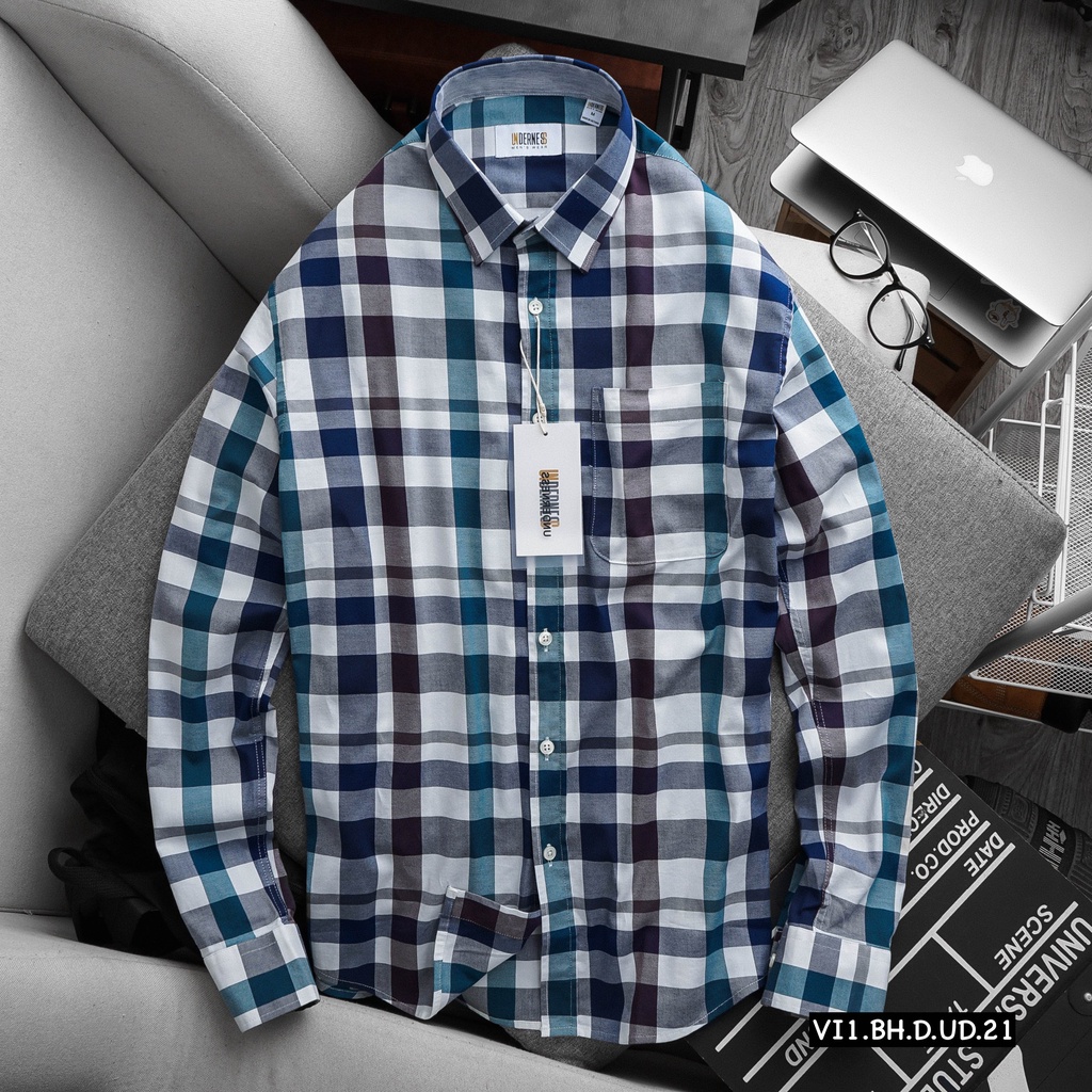 Áo sơmi nam dài tay kẻ cao cấp DICYDE VI1.BH.D.UD.21 trẻ trung