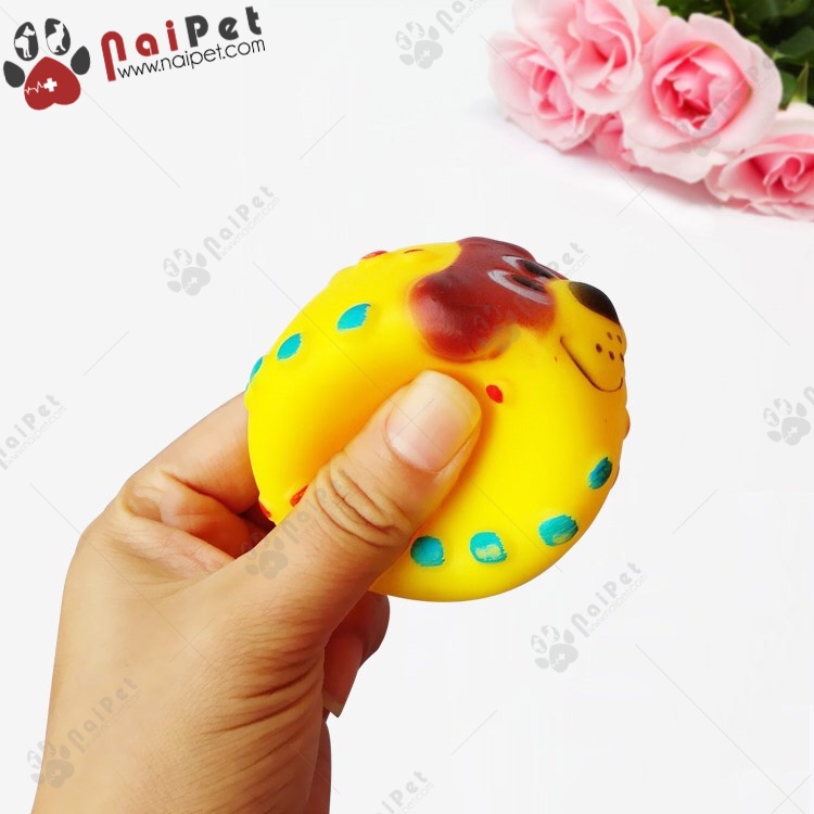 Đồ Chơi Cao Su Bóng Mặt Chó