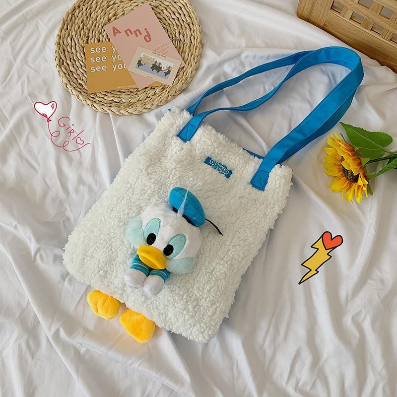 Mùa thu mới hoạt hình túi sang trọng Donald Duck mua sắm cô gái trái tim sinh viên Nhật Bản phong cách Hồng Kông