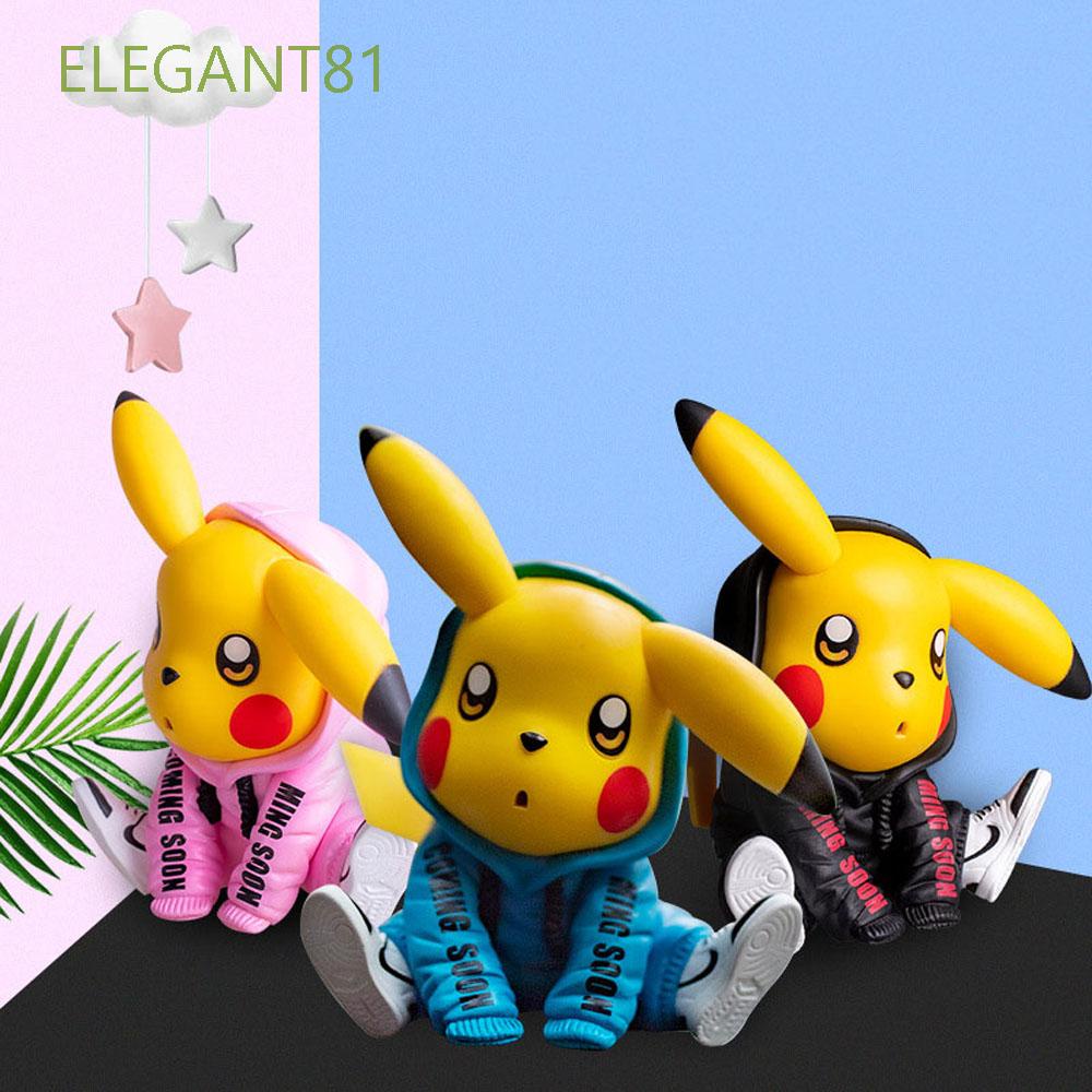 Set 3 Mô Hình Nhân Vật Pikachu Trang Trí Thanh Lịch