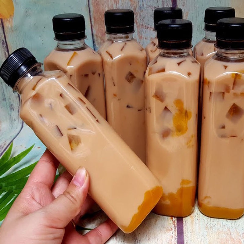 Hồng trà pha trà sữa set 4 món, trà sữa tự pha hồng trà có trân châu - Ăn vặt nhà Cốm