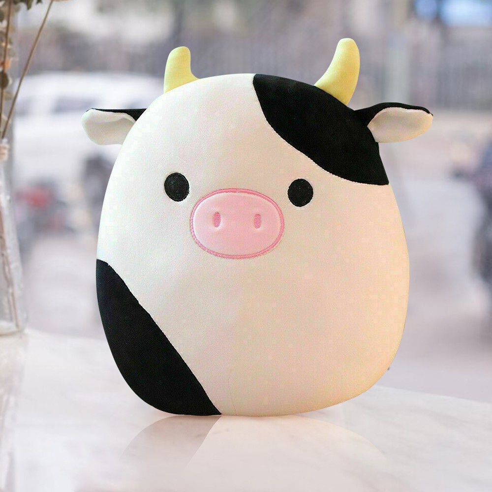 Squishmallows Connor The Cow Plush Toy Cuddle & Squeeze Super Soft Doll KId Gift