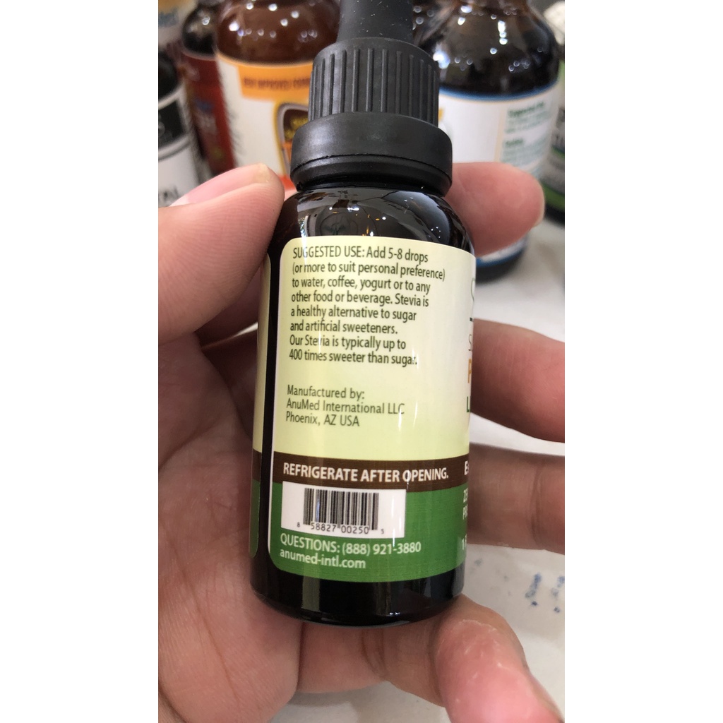 Peach Premium Quality Stevia Drops | Organic Liquid Stevia | Best Sugar Substitute | 100% Pure Extract | All Naturally S