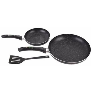 [TẶNG VÁ NHỰA] Set 2 Chảo Chống Dính Vân Đá KANGAROO 18cm - 26cm