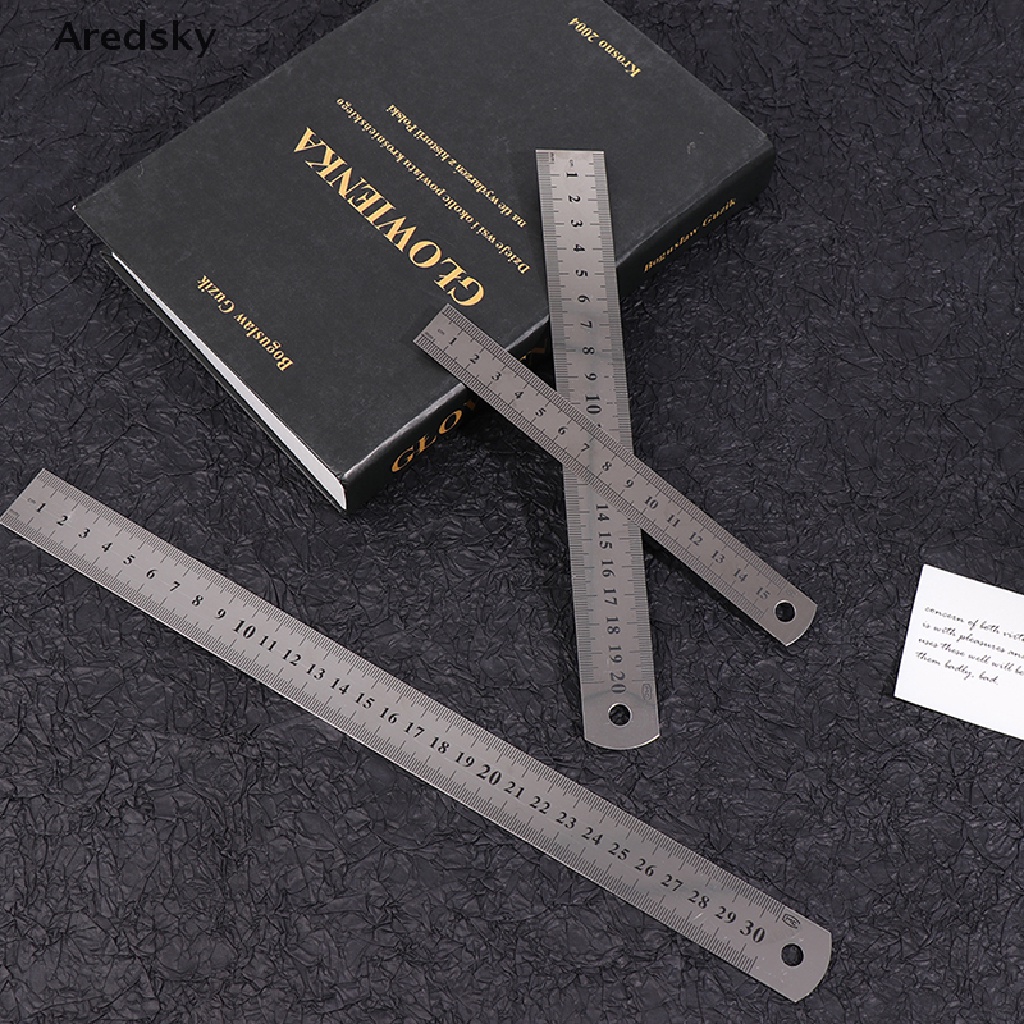 Bộ 3 Thước Đo Bằng Thép Không Gỉ 15cm / 20cm / 30cm