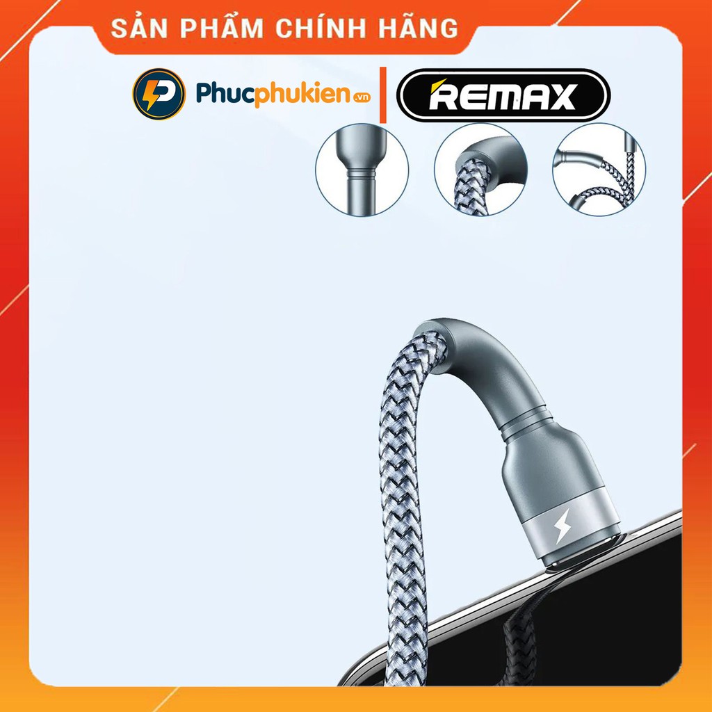 Dây sạc 2m chính hãng Remax 124i hỗ trợ sạc 2.4A dành cho 14 pro max trở xuống Phúc Phụ Kiện Remax | BigBuy360 - bigbuy360.vn