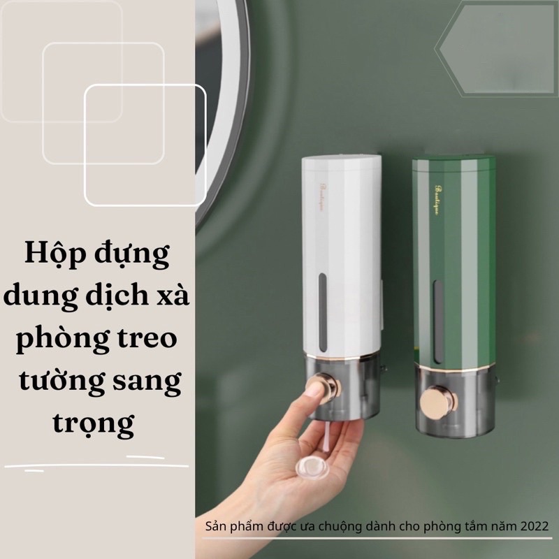 Hộp đựng sữa tắm dầu gội nước rửa tay chất liệu ABS gắn treo tường tiện lợi