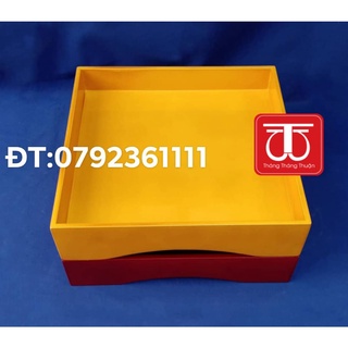KHAY GỖ SƠN MÀI VUÔNG 25CM*25CM/ 30CM*30CM