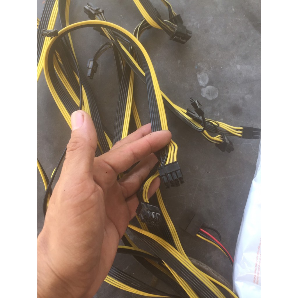 Dây 6pin ra 2 đầu  pin cho nguồn server