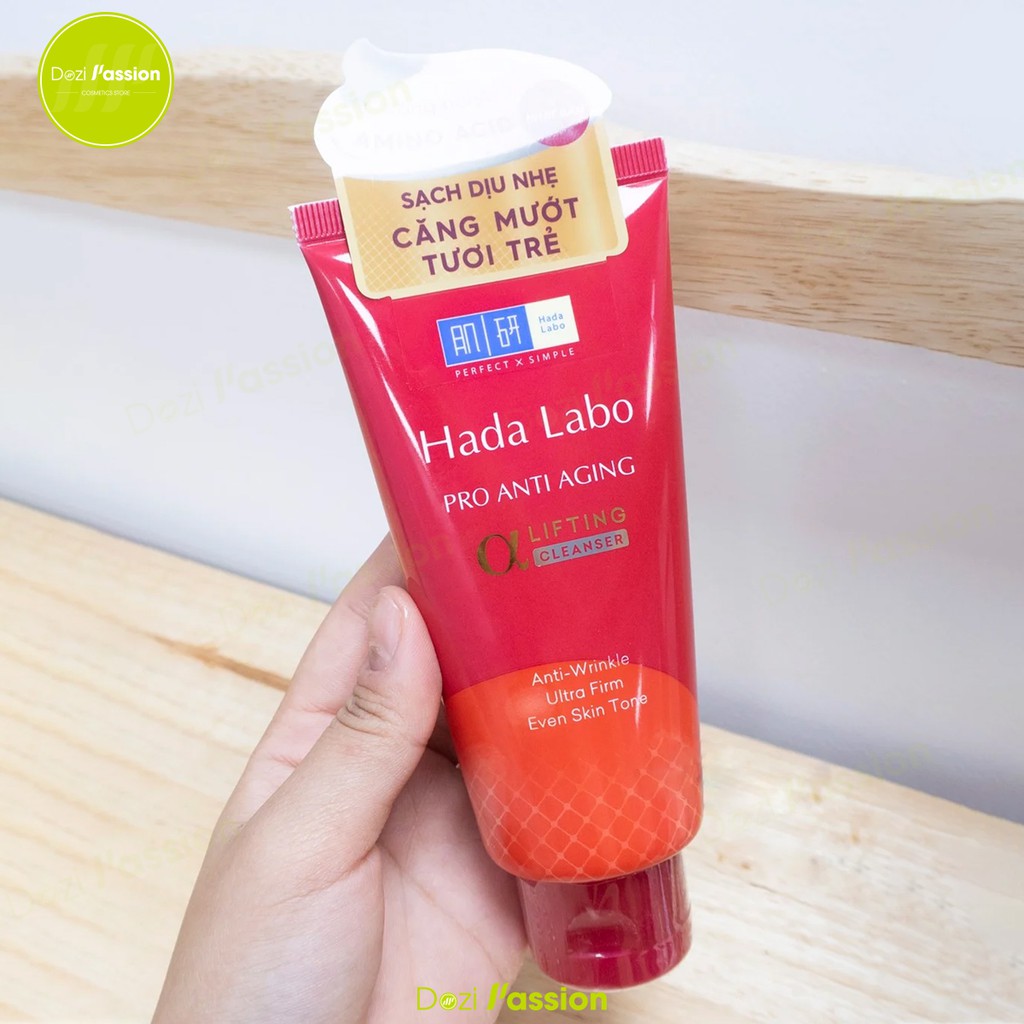 Sữa rửa mặt  Hada Labo Dưỡng Da Chống lão hóa Hada Labo Pro Anti Aging Cleanser 80g