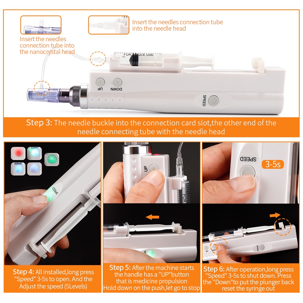 Máy phun nước chăm sóc da FOREVERLILY đầu kim nhỏ gọn tiện lợi