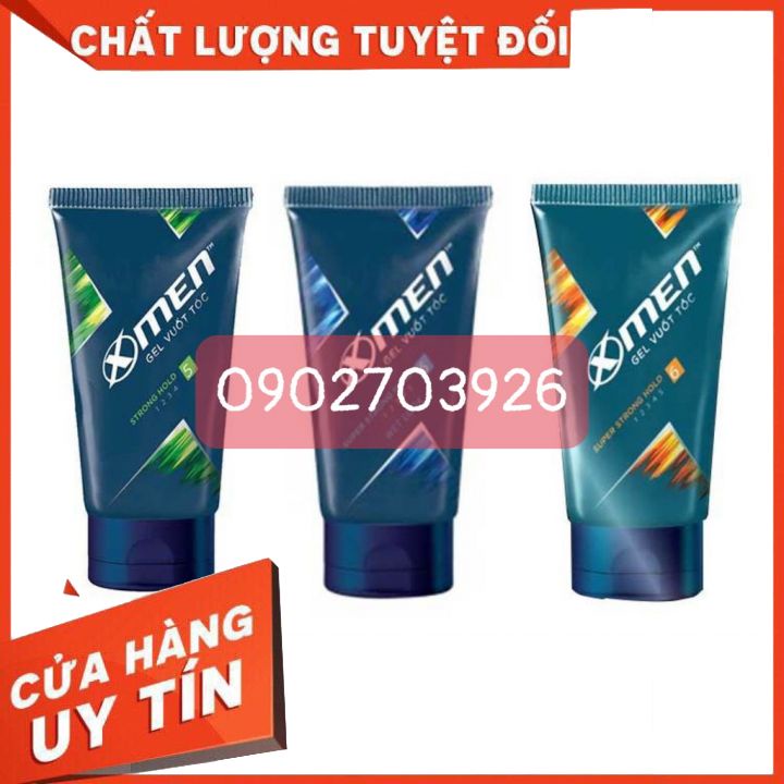 GEL -Keo vuốt tóc X-Men For Boss Gel STRONG HOLD WET LOOK  -và  X-Men Sport  15ml-tạo nếp tóc bóng mượt -giữ nếp lâu