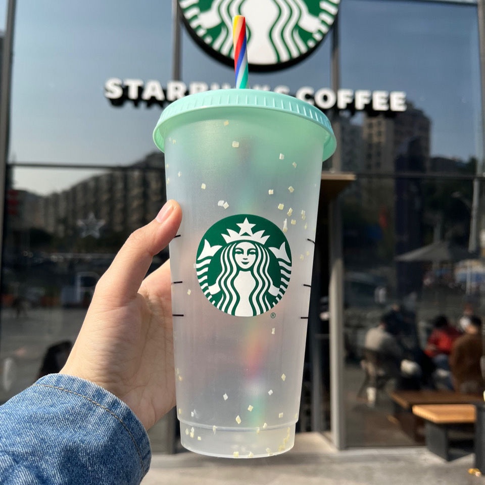 Starbucks Cốc Uống Nước Thay Đổi Màu Sắc Có Thể Thay Đổi Màu Sắc Theo Nhiệt Độ