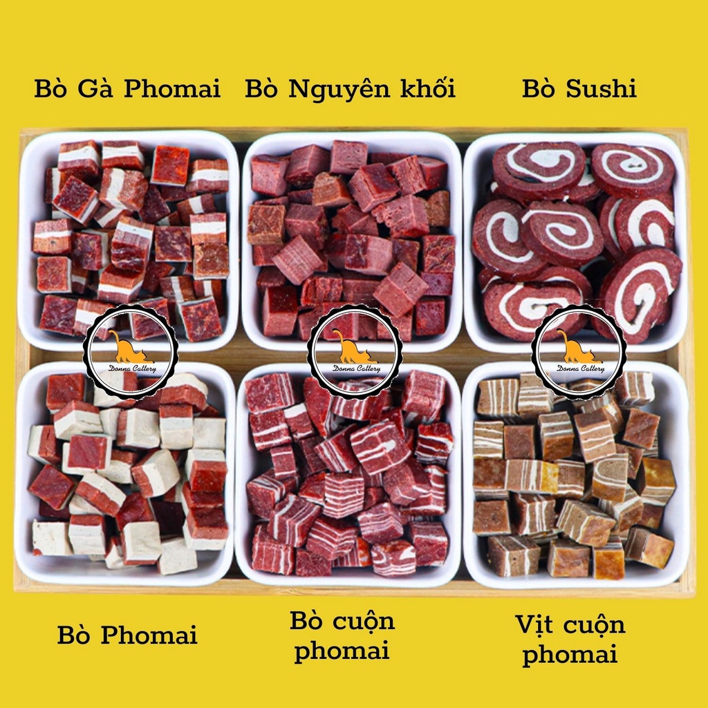 [BAO BÌ MỚI] BÁNH GẶM SẠCH RĂNG CHÓ HÀNG NỘI ĐỊA TRUNG GÓI 100G BY DONNA PETSHOP