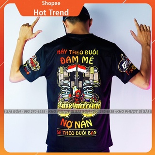 Áo thun xe máy nam Racing Theo đuổi đam mê Racing - Áo Uma Racing ngắn tay nam biker