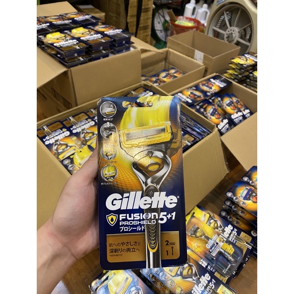 Dao cạo râu Nhật Bản cao cấp 5 lưỡi Gillette Fusion Proglide (Cán Dao : 1+ Lưỡi Thay :2 ) [HangNhat]