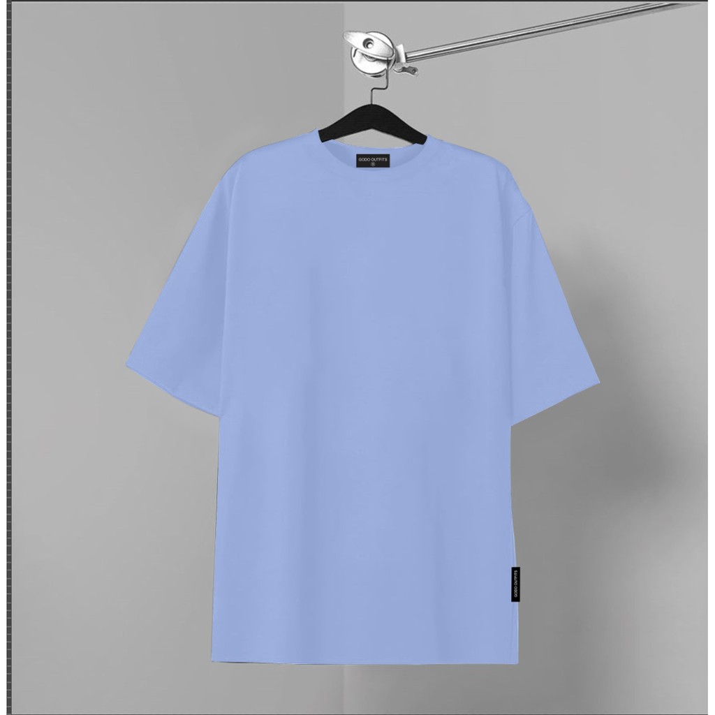 Áo thun tay lỡ trơn form rộng  GODO OUTFITS TRƠN PA001 chất liệu Premium Cotton 100% 4 chiều unisex