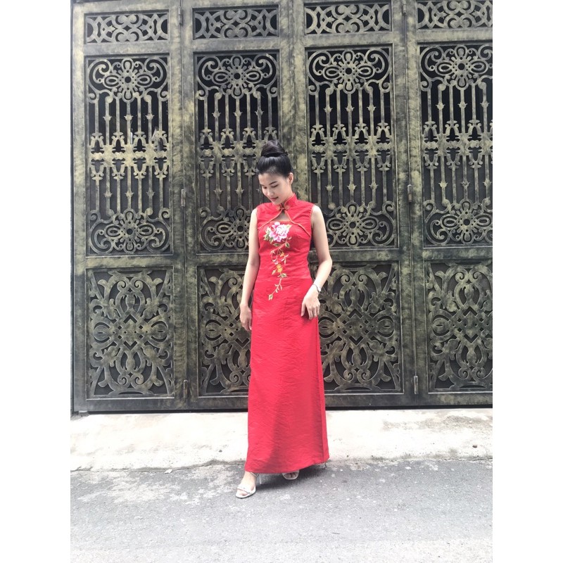 sườn xám xinh chọn trên live